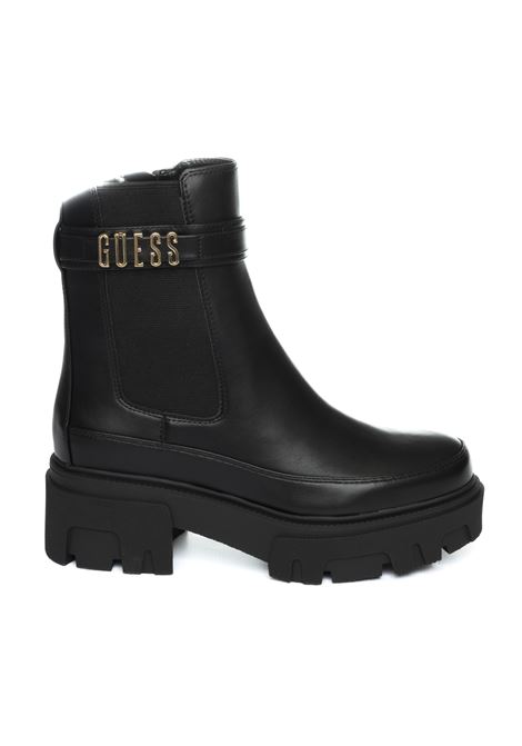 Black leather boot GUESS | FL8YEA ELE10YELMA-BLACK